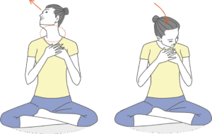 ストレートネック改善　首のストレチ