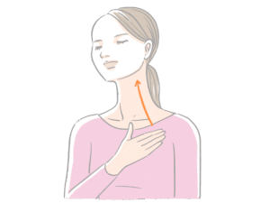 胸鎖乳突筋のマッサージ