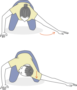 ストレートネック改善　首のストレチ