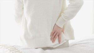 ストレッチを行っている様子