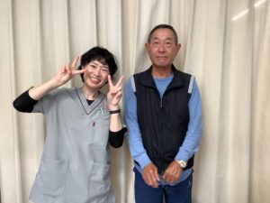 今では毎朝の髭剃りも、腕が楽にできるようになりました！