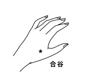 合谷のツボのイラスト