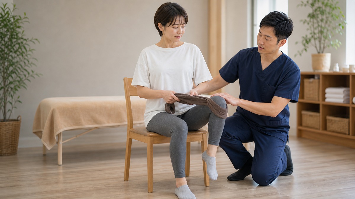 僧帽筋中部:僧帽筋中部を確認するときのポイントの解説イメージ