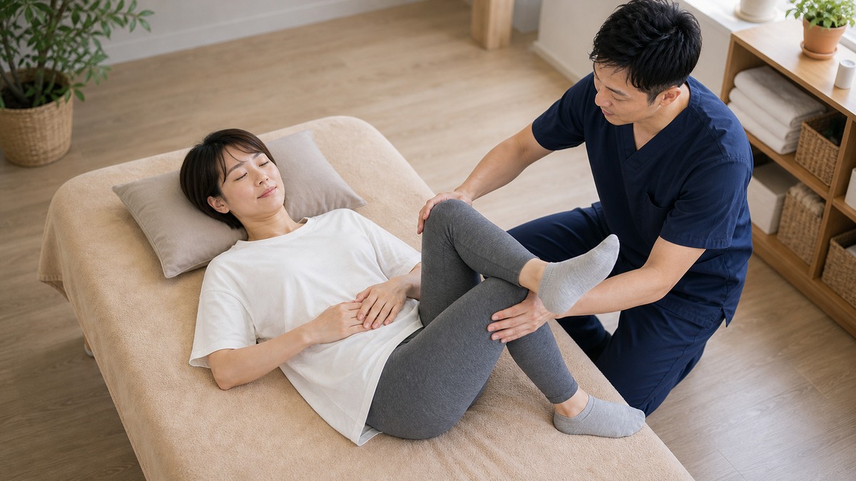 足関節：足関節を確認するときのポイントの解説イメージ