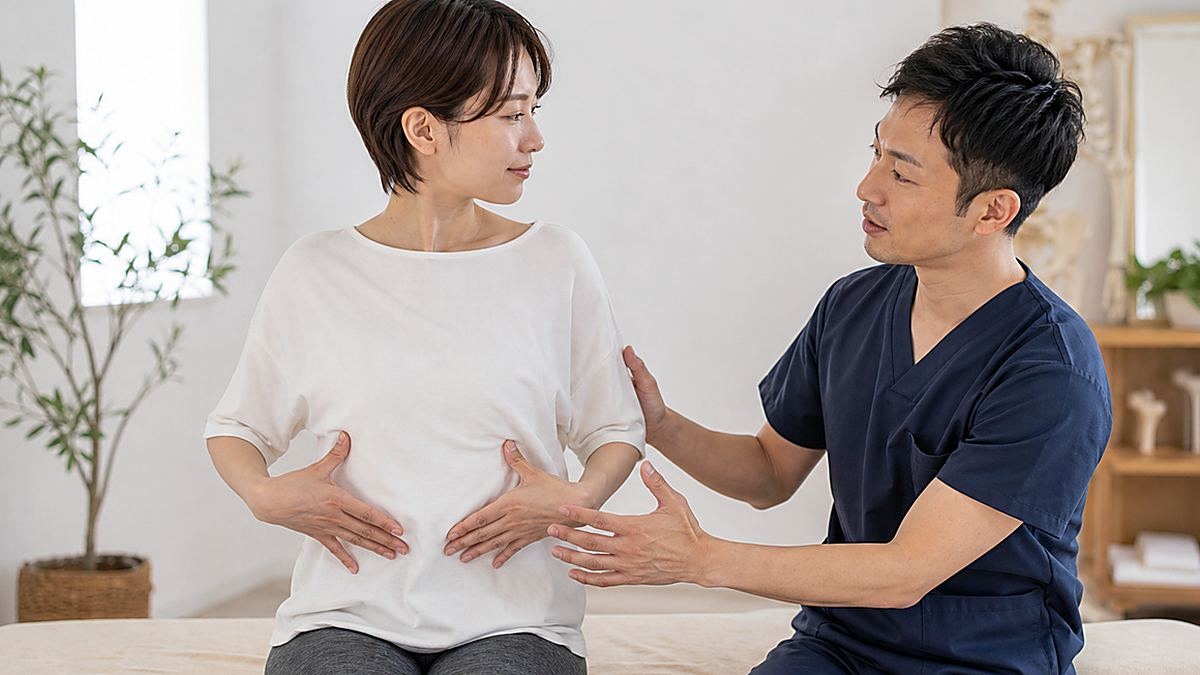 前屈位:前屈位を整えるための実践方法の解説イメージ