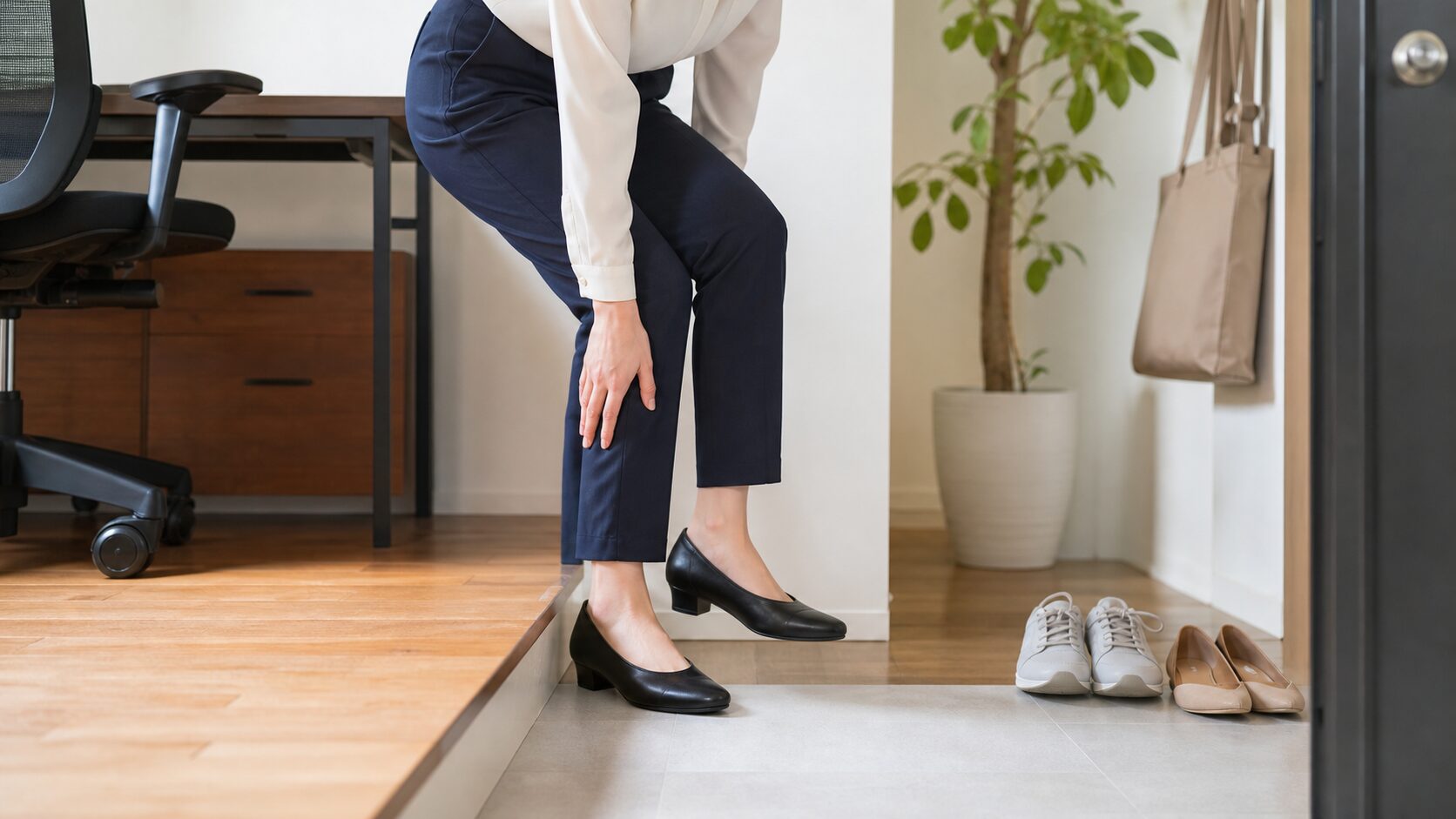 すねの前側が張りやすい生活習慣を見直す