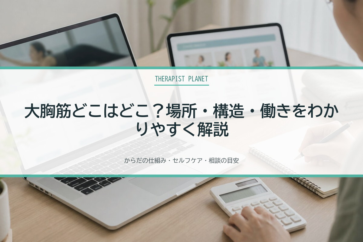 大胸筋どこはどこ？場所・構造・働きをわかりやすく解説