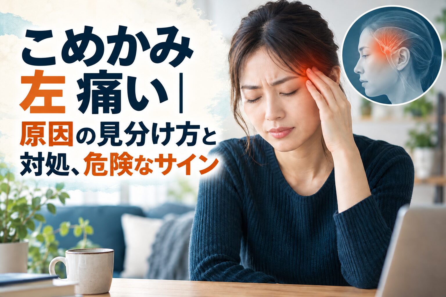 こめかみ 左 痛い｜原因の見分け方と対処、危険なサイン