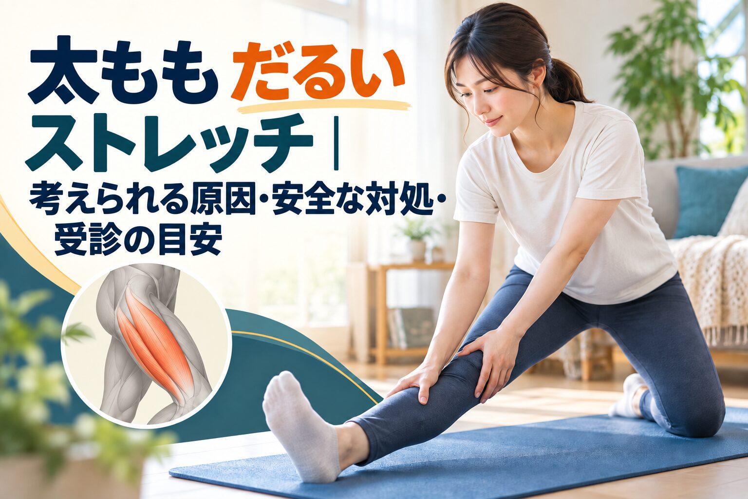 太もも だるい ストレッチ｜考えられる原因・安全な対処・受診の目安