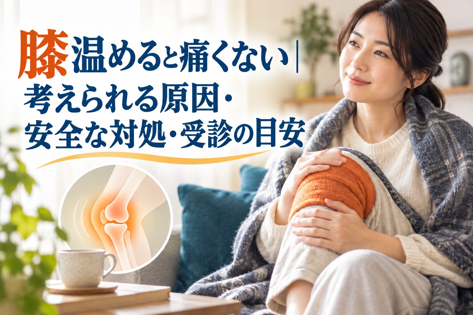 膝温めると痛くない｜考えられる原因・安全な対処・受診の目安