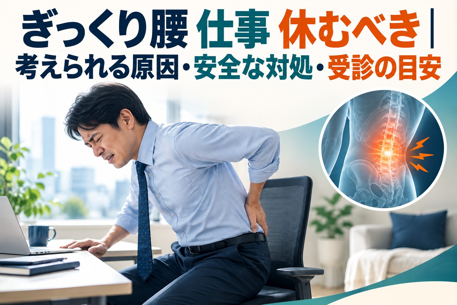 ぎっくり腰 仕事 休むべき｜考えられる原因・安全な対処・受診の目安