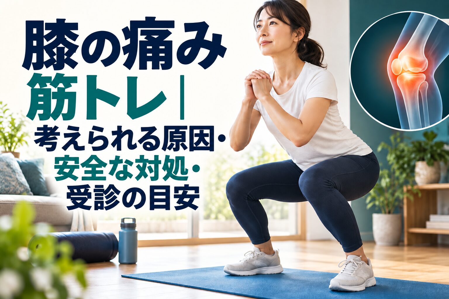 膝の痛み 筋トレ｜考えられる原因・安全な対処・受診の目安