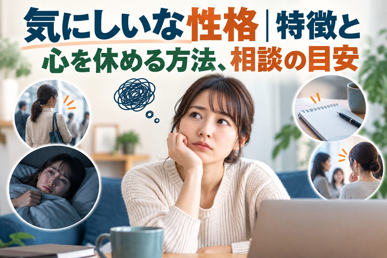 気にしいな性格｜特徴と心を休める方法、相談の目安