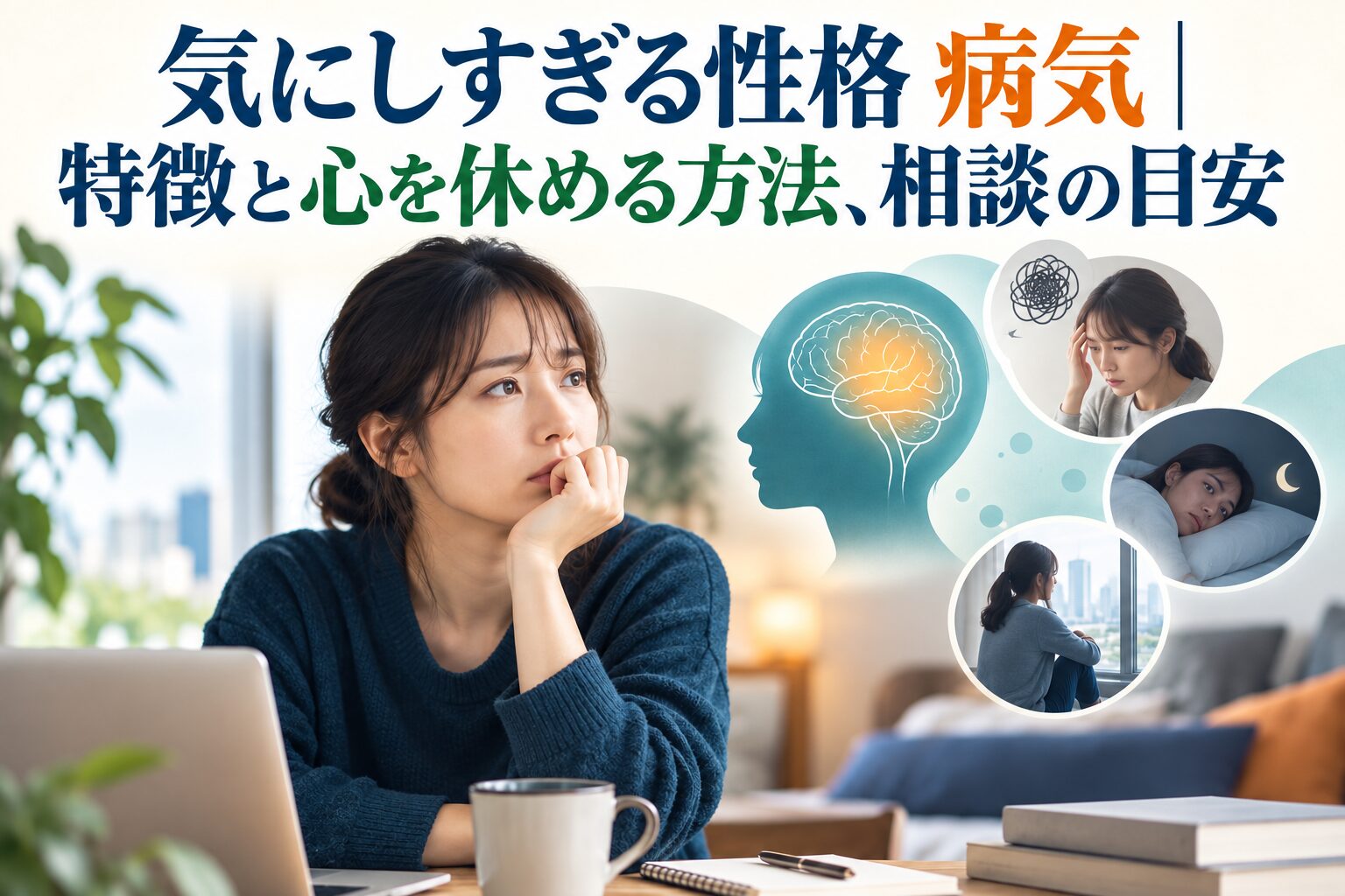 気にしすぎる性格 病気｜特徴と心を休める方法、相談の目安