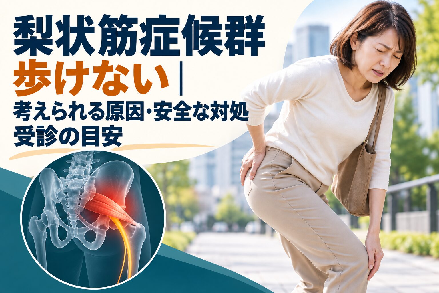 梨状筋症候群 歩けない｜考えられる原因・安全な対処・受診の目安