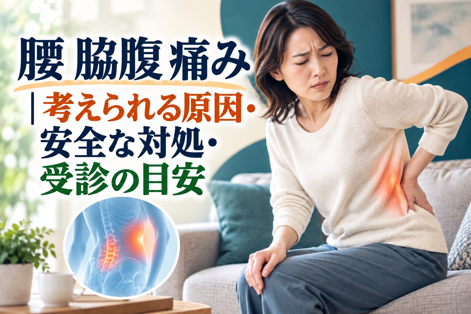 腰 脇腹 痛み｜考えられる原因・安全な対処・受診の目安