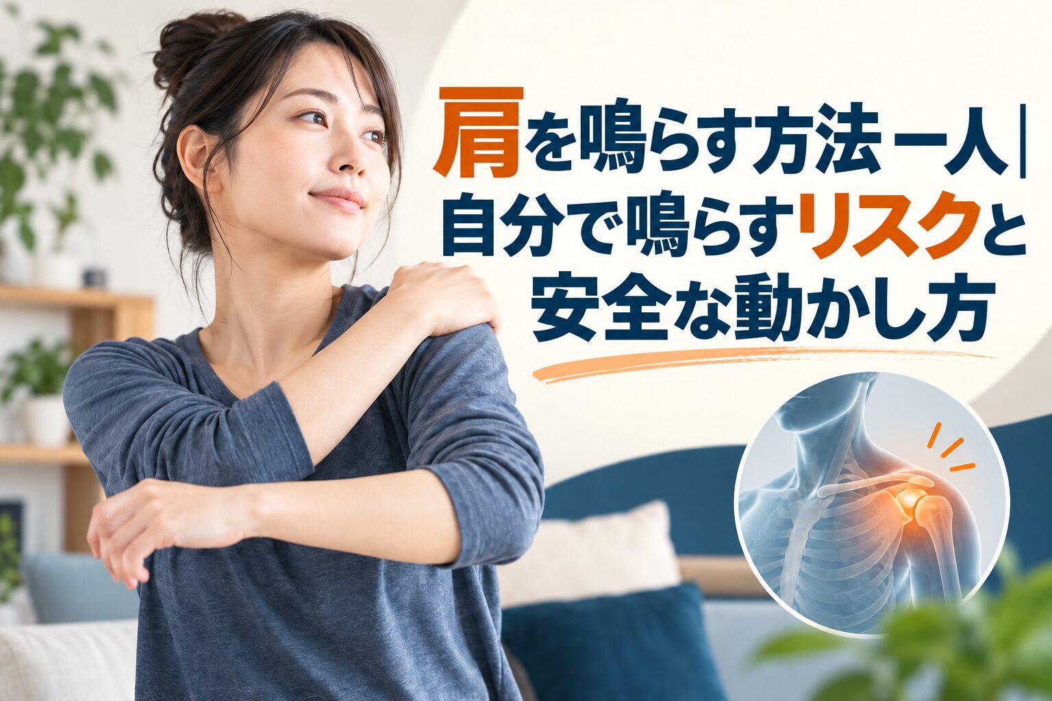 肩を鳴らす方法 一人｜自分で鳴らすリスクと安全な動かし方