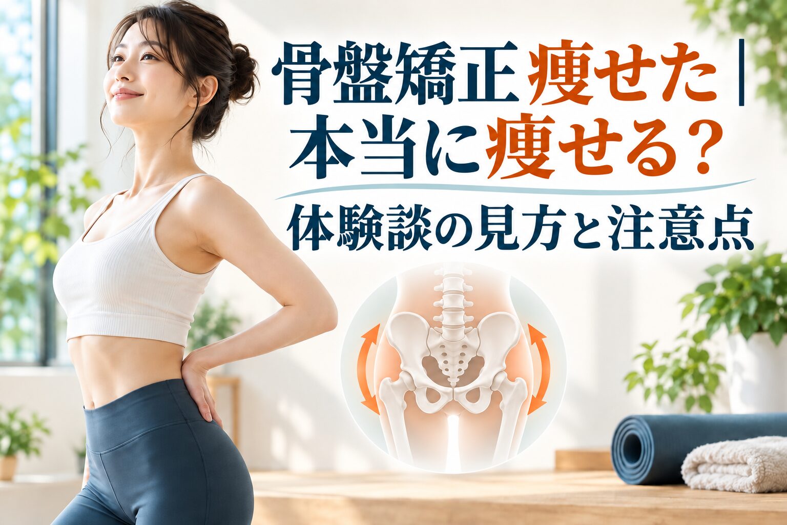 骨盤矯正 痩せた｜本当に痩せる？体験談の見方と注意点