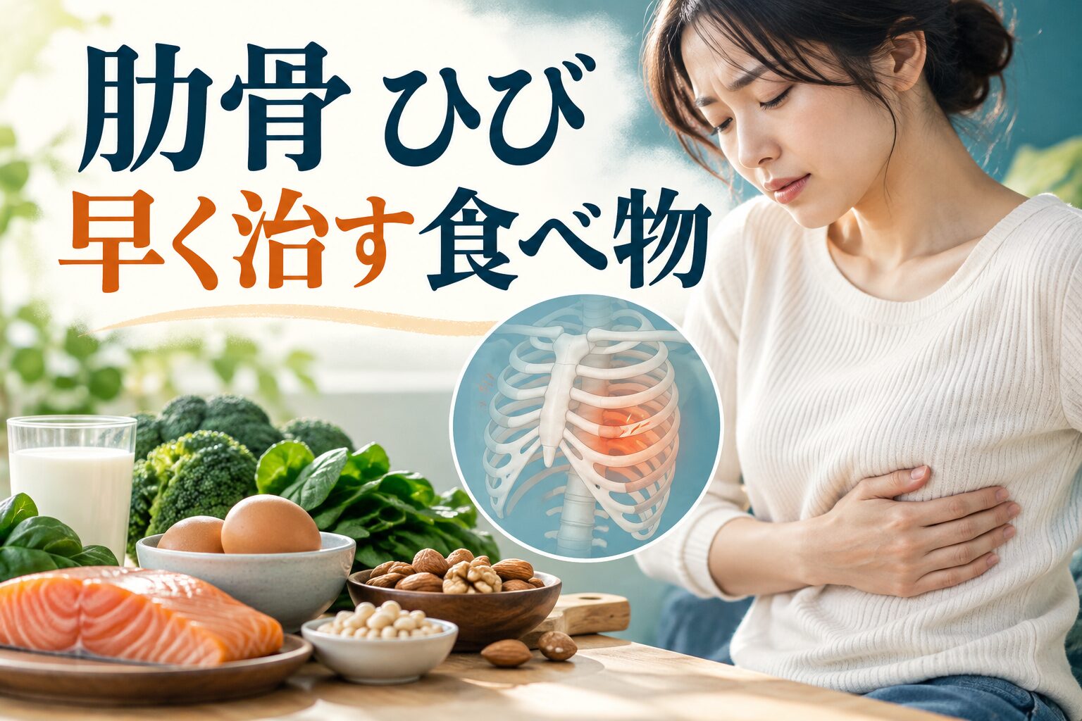 肋骨 ひび 早く治す 食べ物｜回復を支える食事と安全上の注意