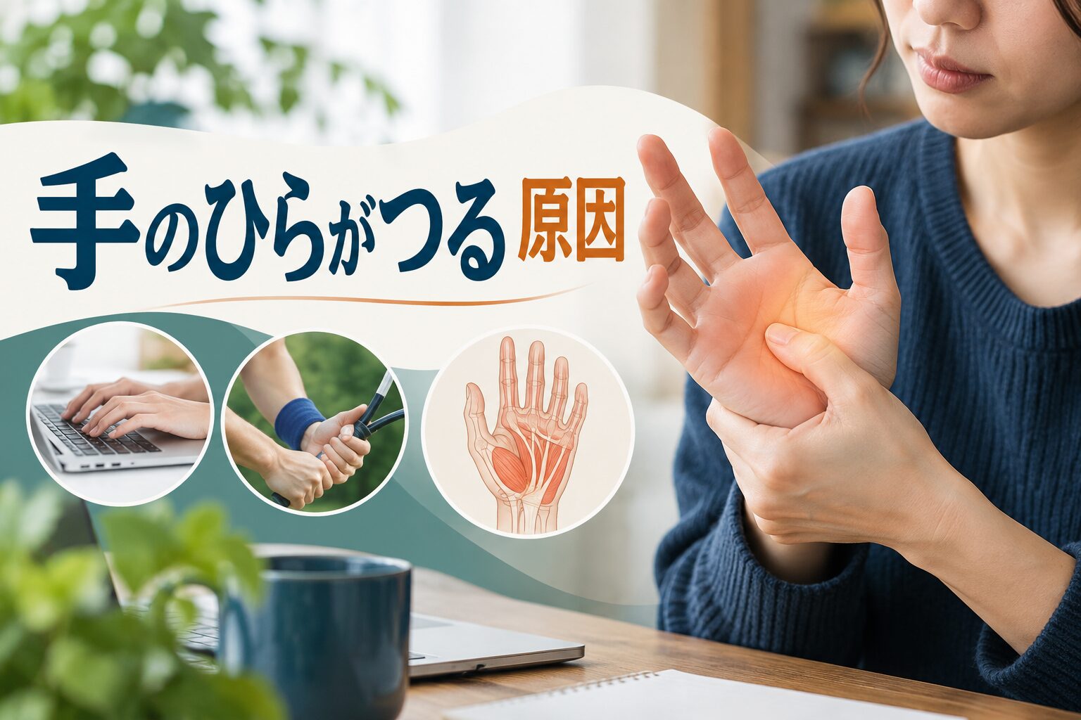 手のひらがつる 原因｜原因・対処法・繰り返すときの注意