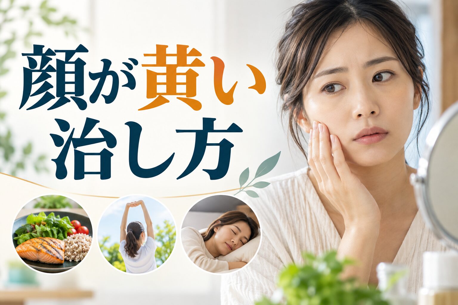 顔が黄い 治し方｜考えられる原因と受診を急ぐサイン