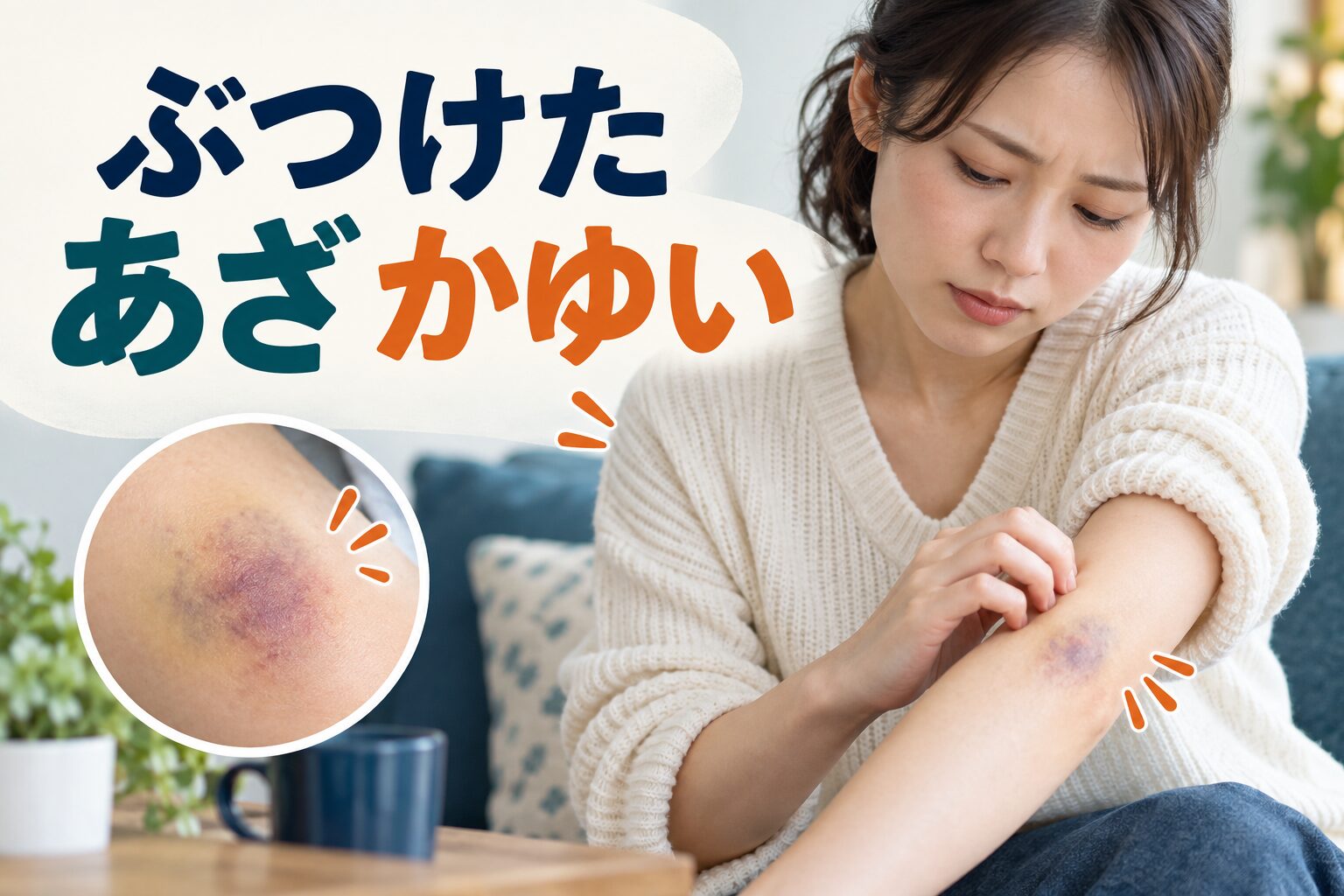 ぶつけた あざ かゆい｜原因・経過・受診の目安をわかりやすく解説