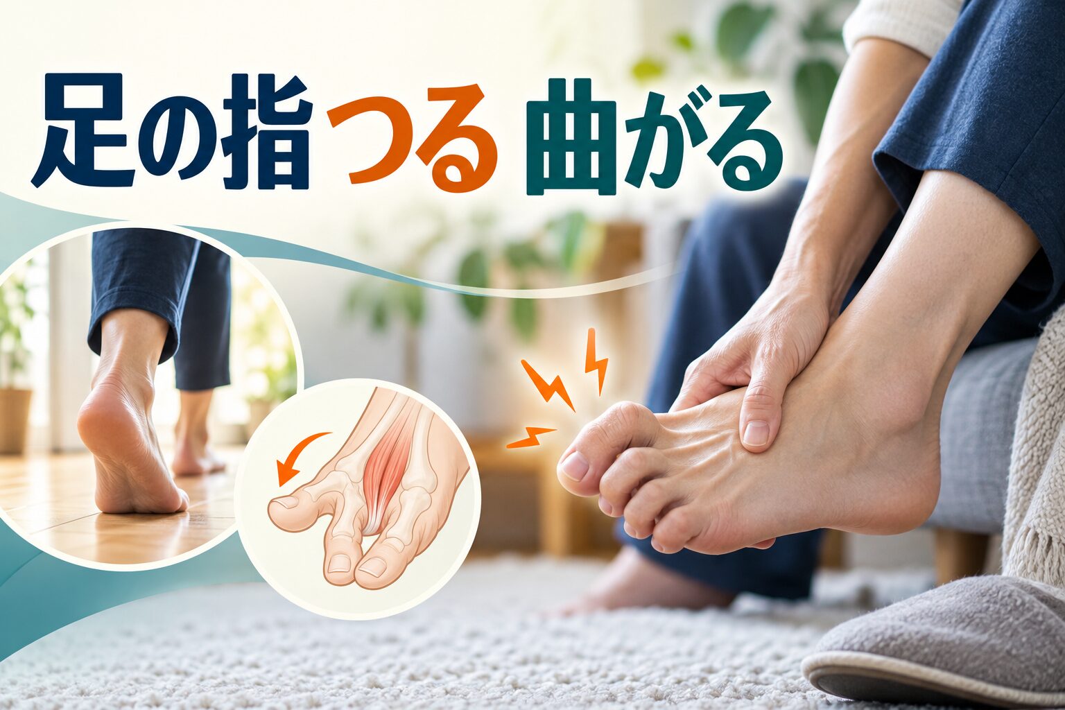 足の指 つる 曲がる｜原因・対処法・繰り返すときの注意