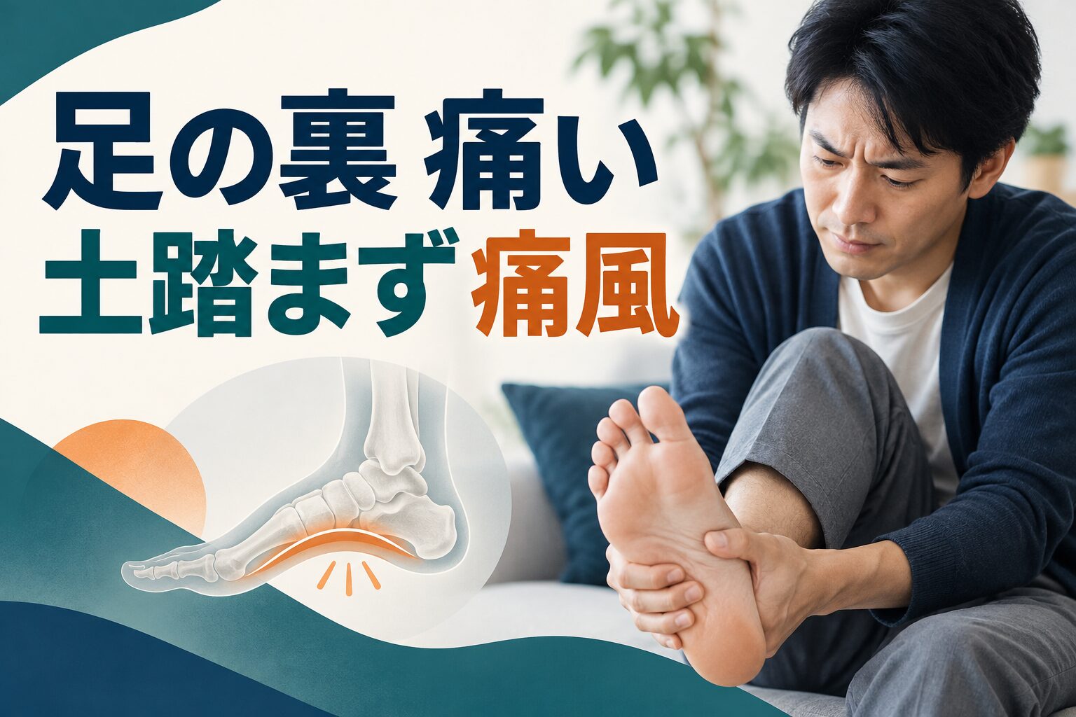 足の裏 痛い 土踏まず 痛風｜考えられる原因・安全な対処・受診の目安