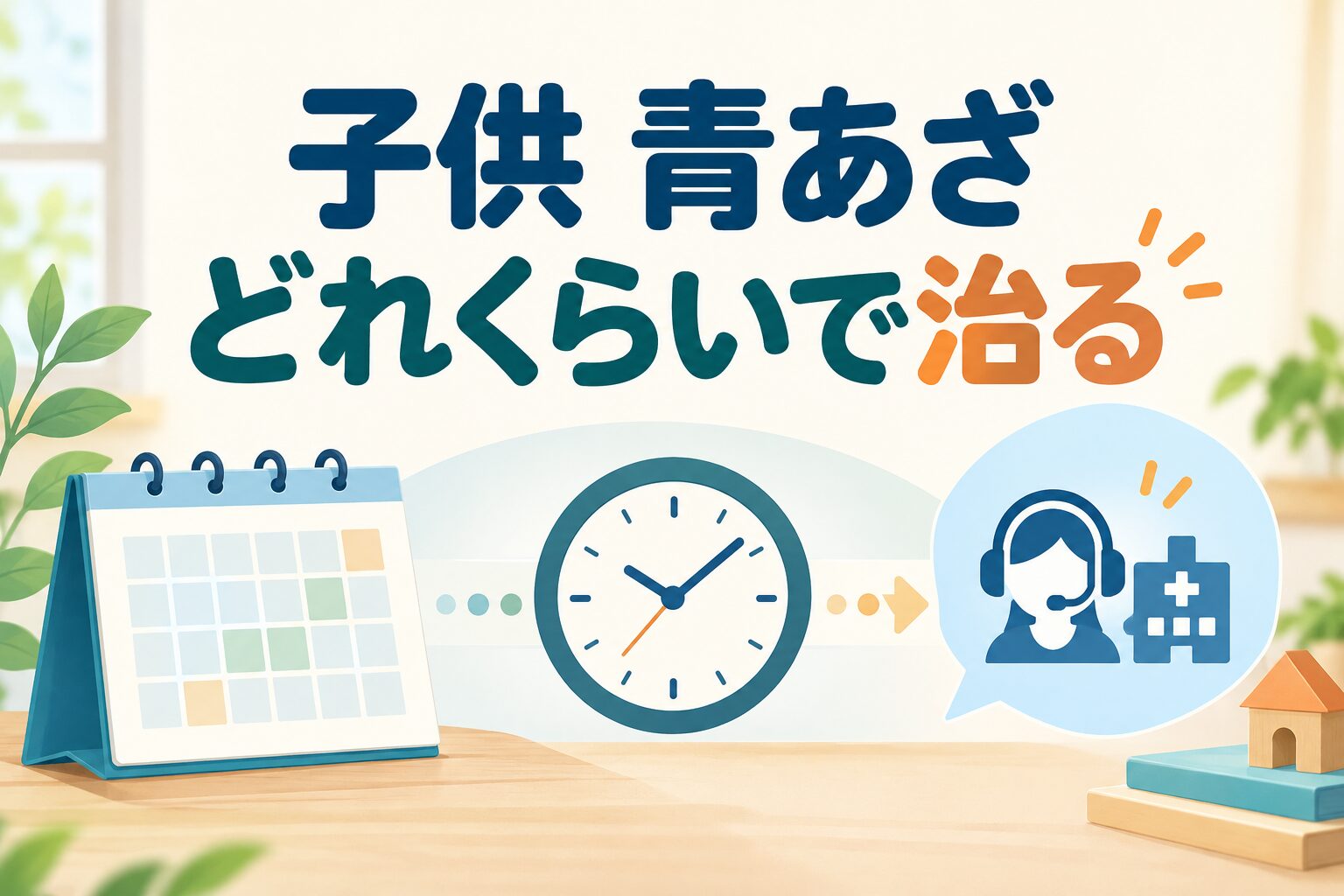 子供 青あざ どれくらいで治る｜原因・経過・受診の目安をわかりやすく解説