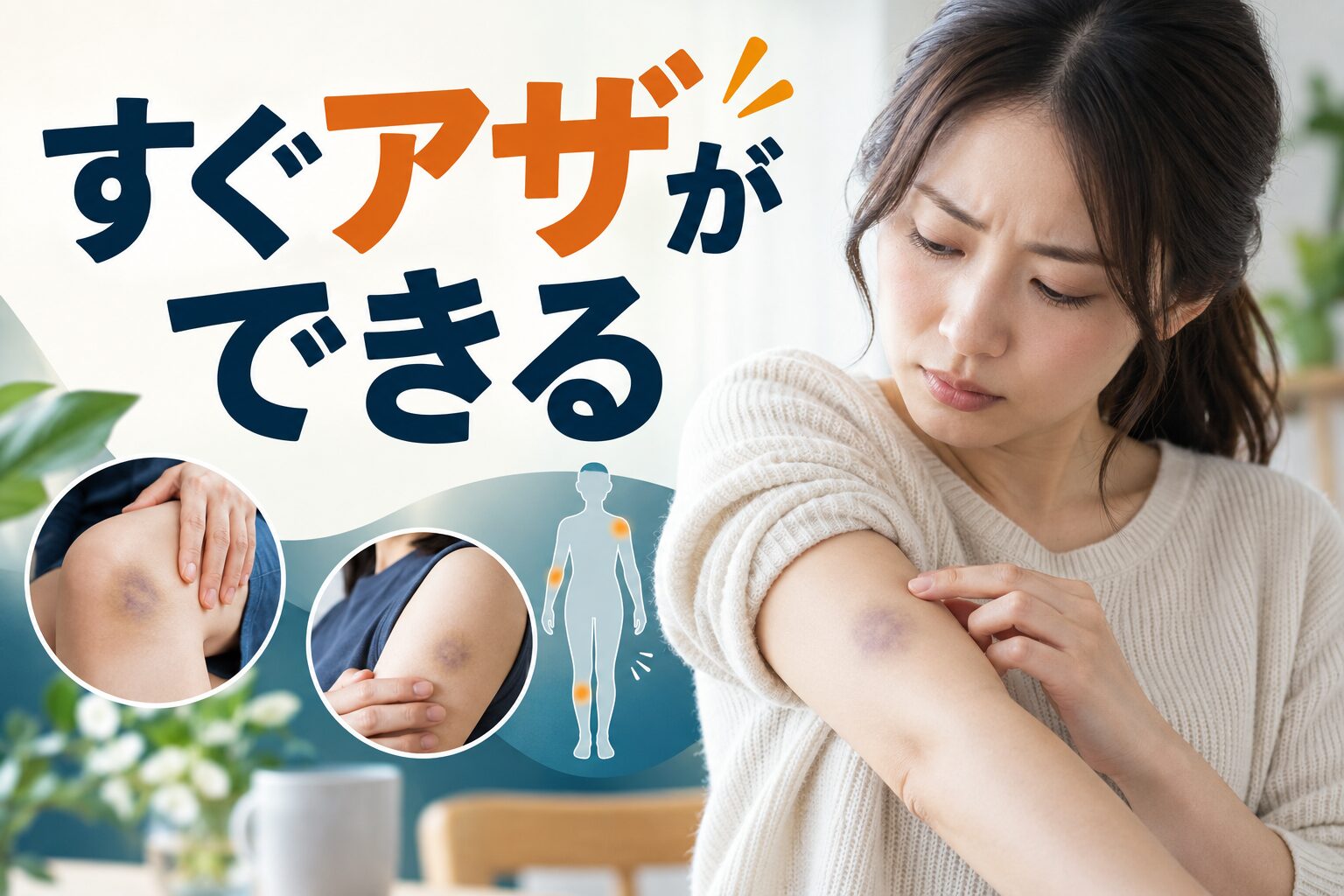 すぐアザができる｜原因・経過・受診の目安をわかりやすく解説