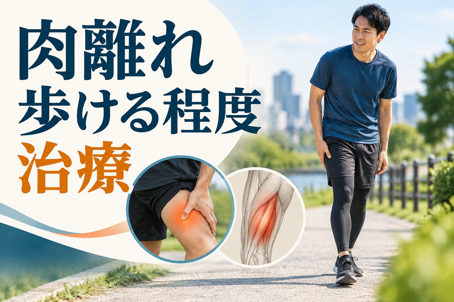肉離れ 歩ける程度 治療｜考えられる原因・安全な対処・受診の目安