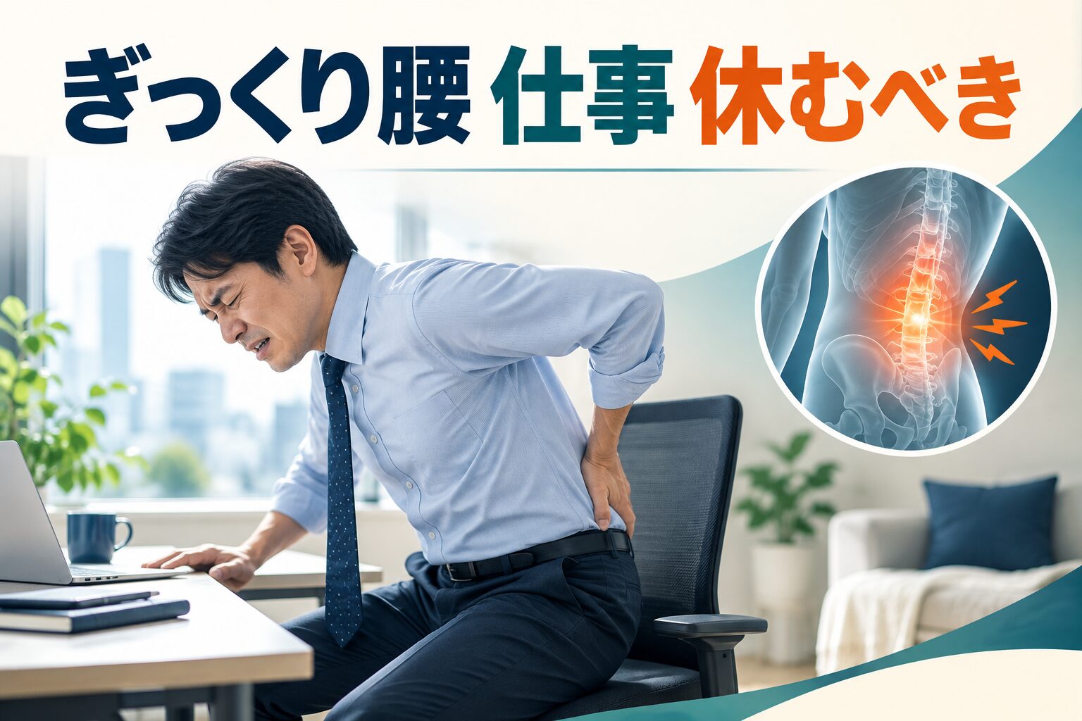 ぎっくり腰 仕事 休むべき｜考えられる原因・安全な対処・受診の目安