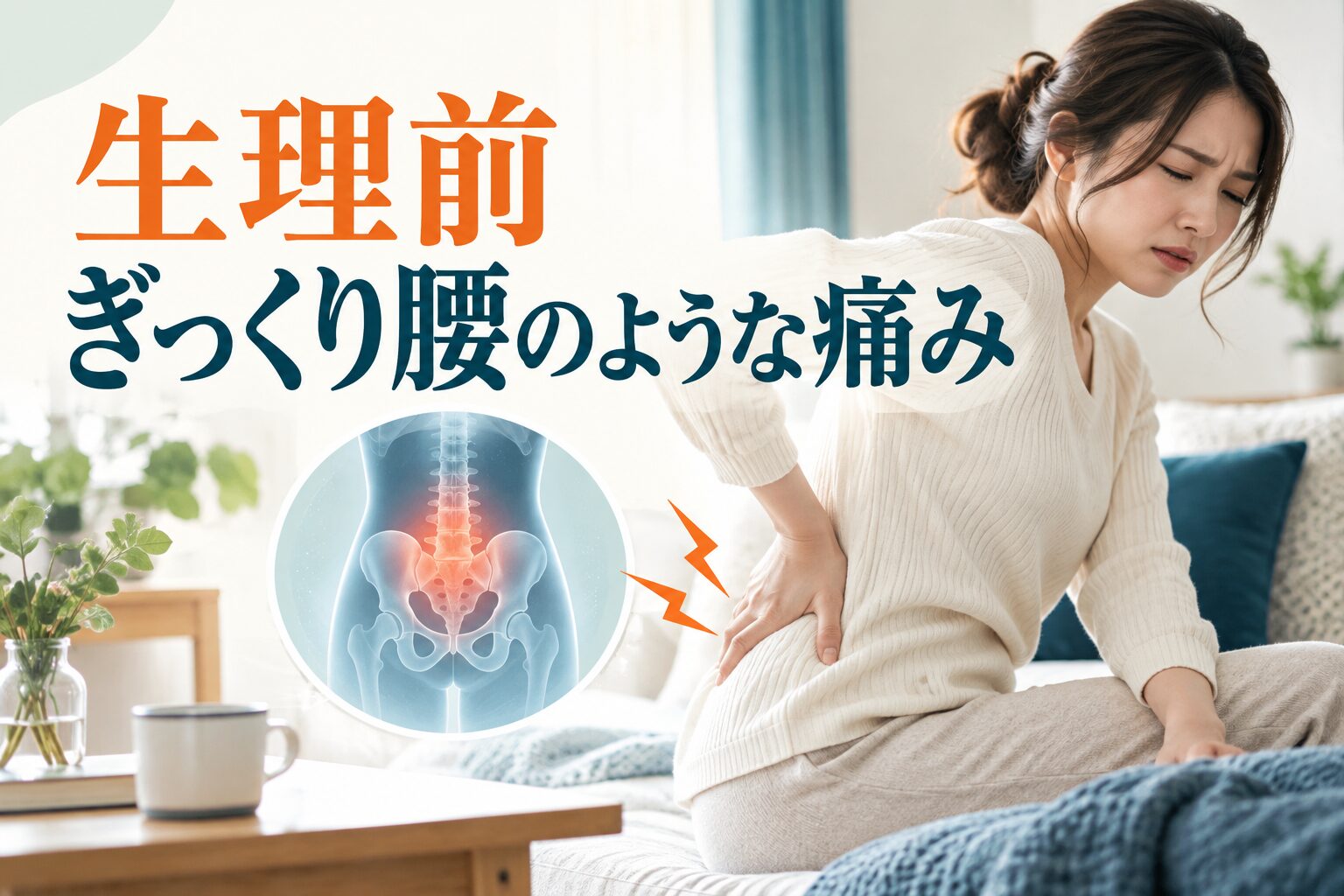 生理前 ぎっくり腰のような痛み｜考えられる原因・安全な対処・受診の目安