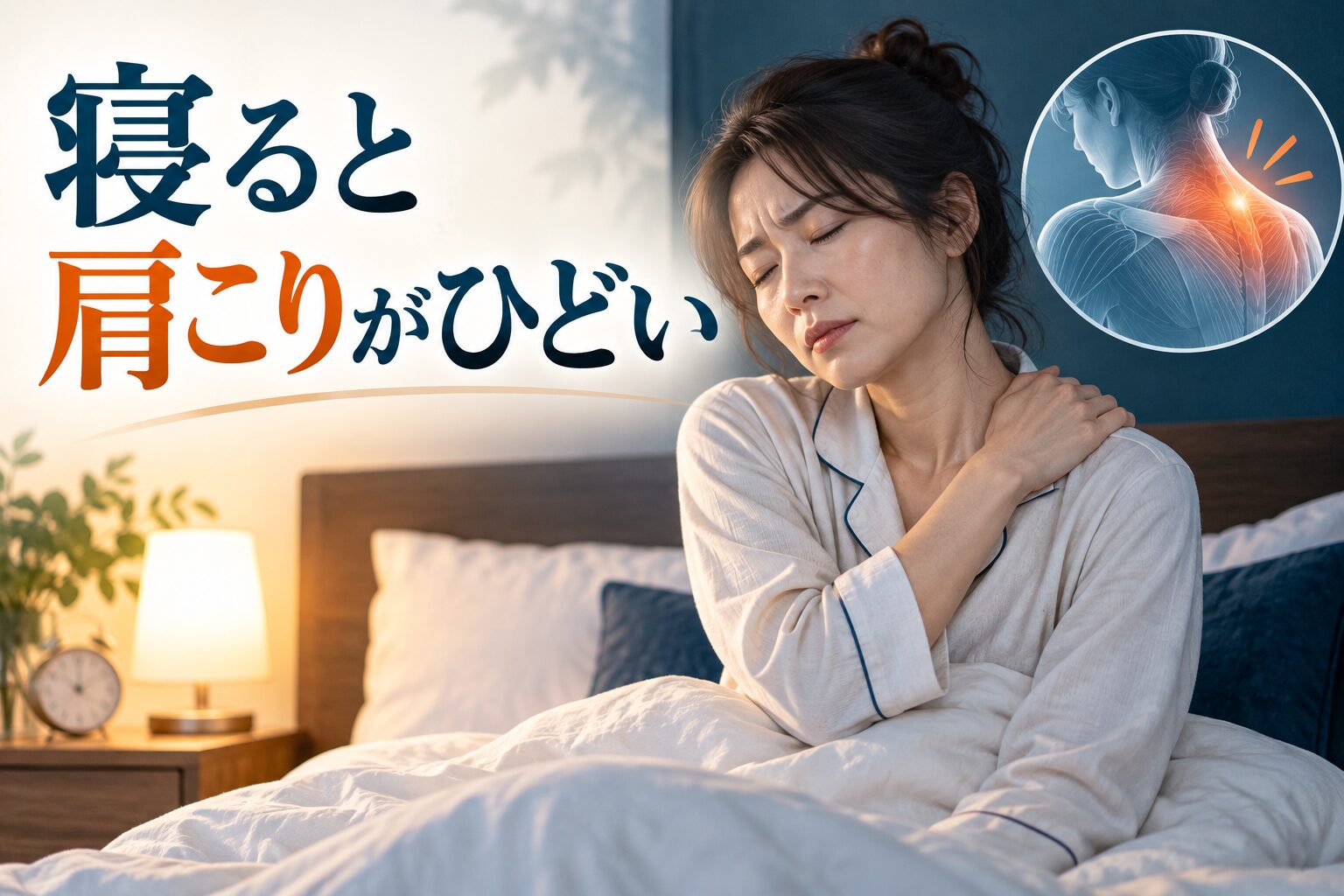 寝ると肩こりがひどい｜考えられる原因・安全な対処・受診の目安
