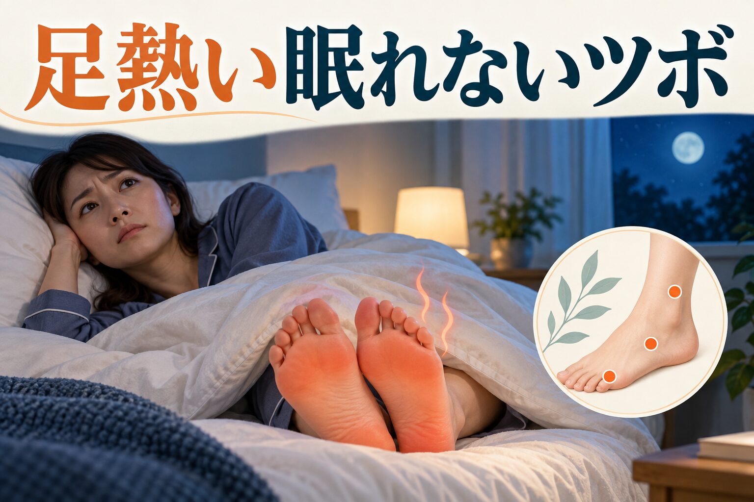 足熱い眠れないツボ｜眠れない夜の対処と受診の目安