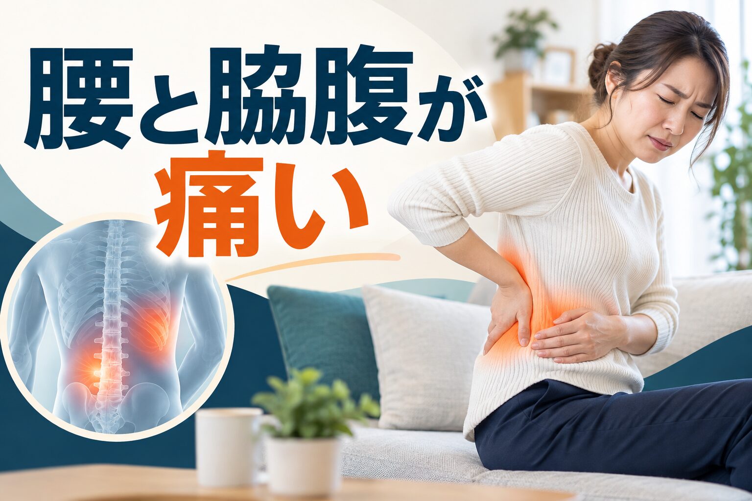 腰と脇腹が痛い｜考えられる原因・安全な対処・受診の目安