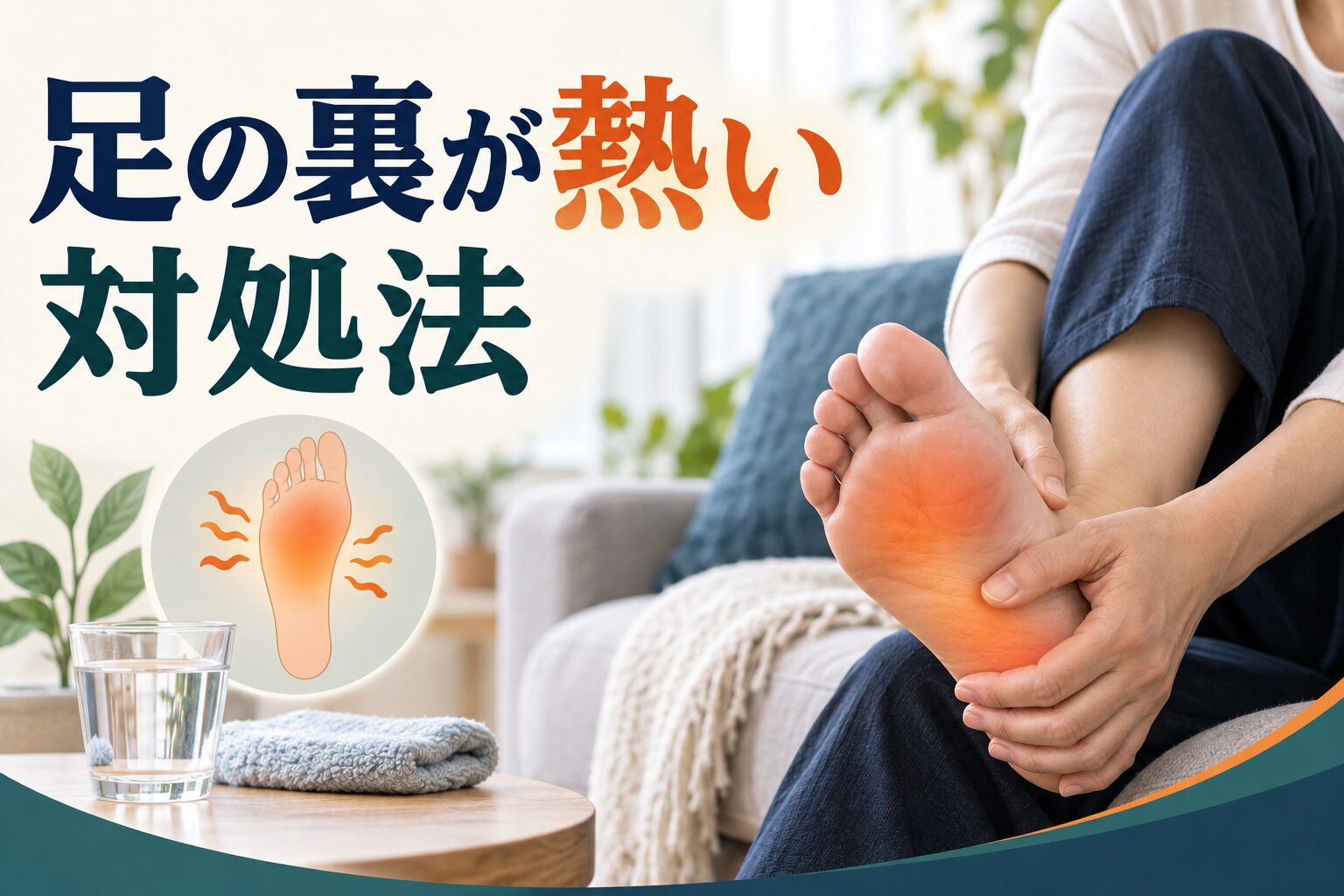 足の裏が熱い 対処法｜眠れない夜の対処と受診の目安