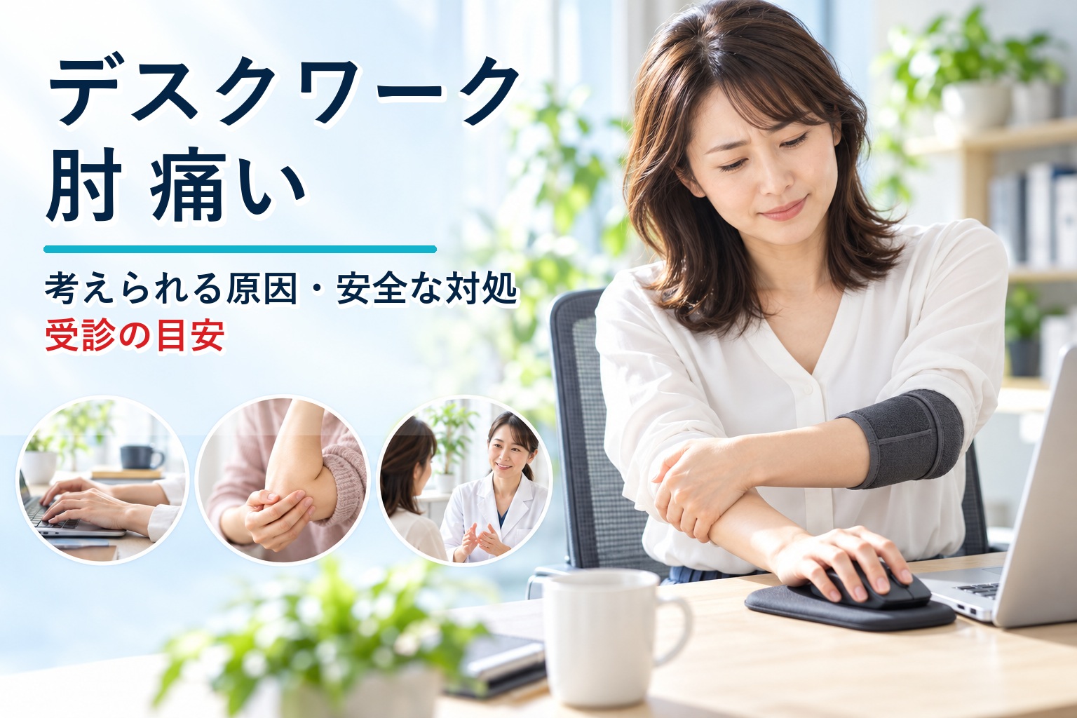 デスクワーク 肘 痛い｜考えられる原因・安全な対処・受診の目安